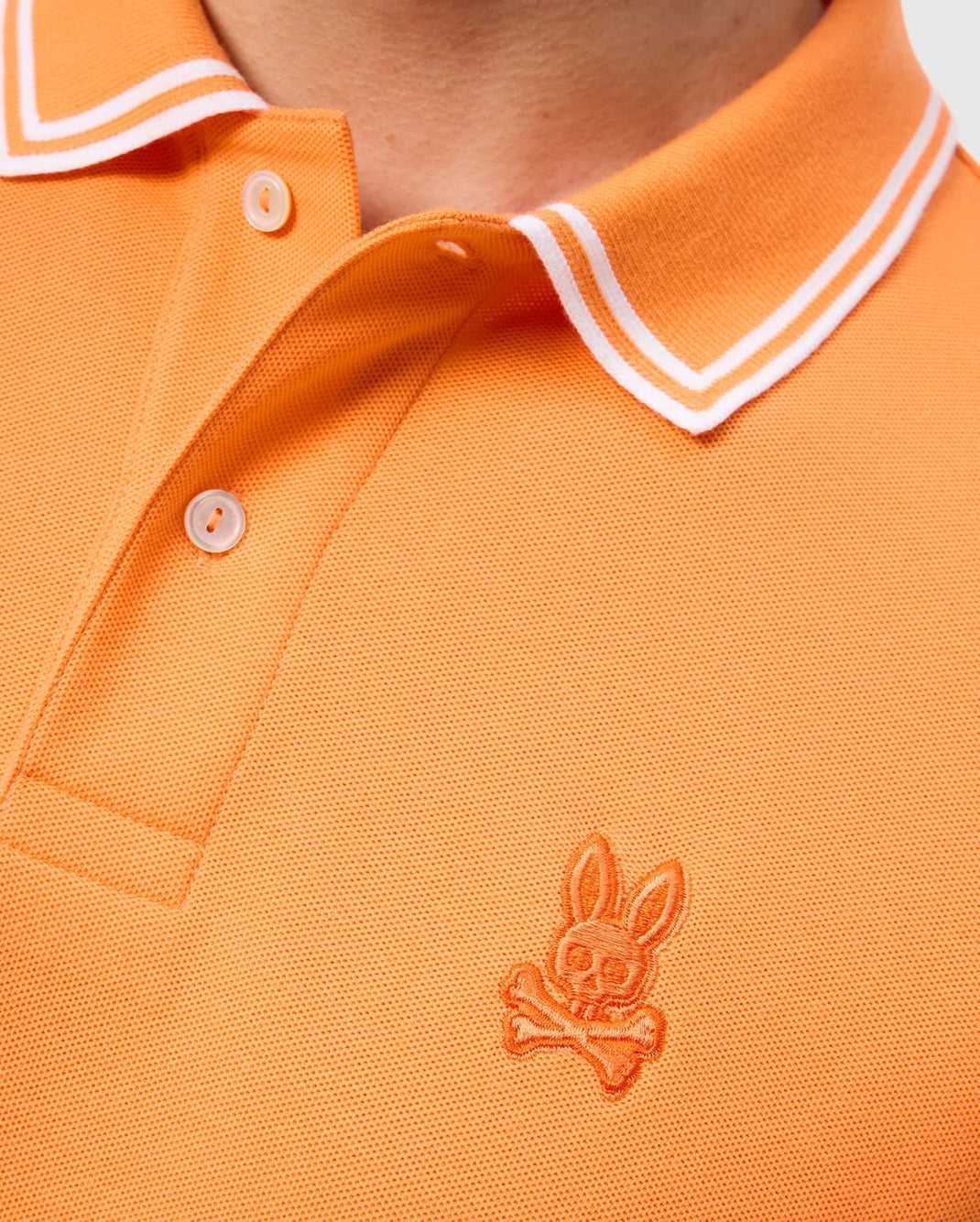 Polos Psycho Bunny Belton Pique Polo Rose Homme | HYV-10522790